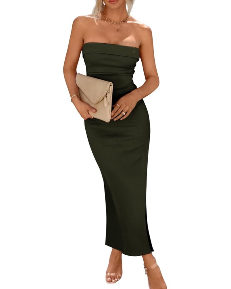 Bodycon Maxi Strapless Dress - Image 1