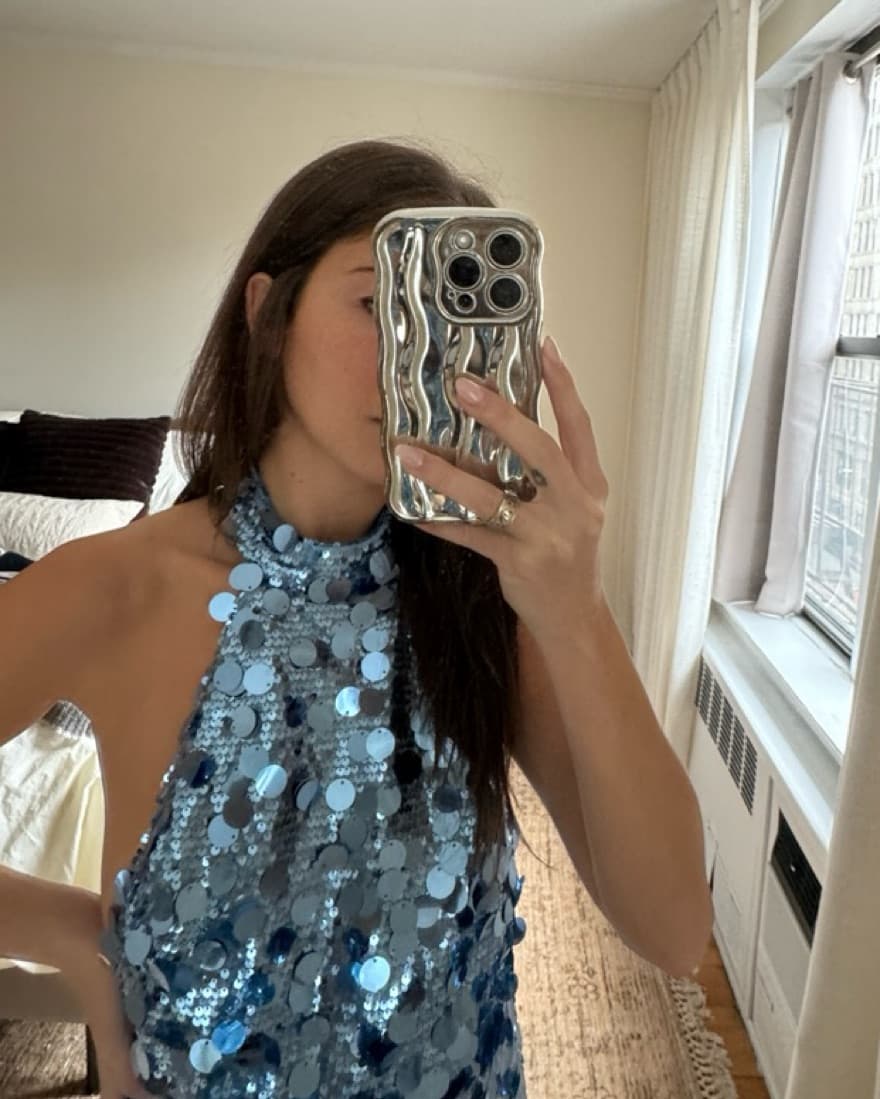 Bronx and Banco Blue Mini Sequin Dress  - Image 5