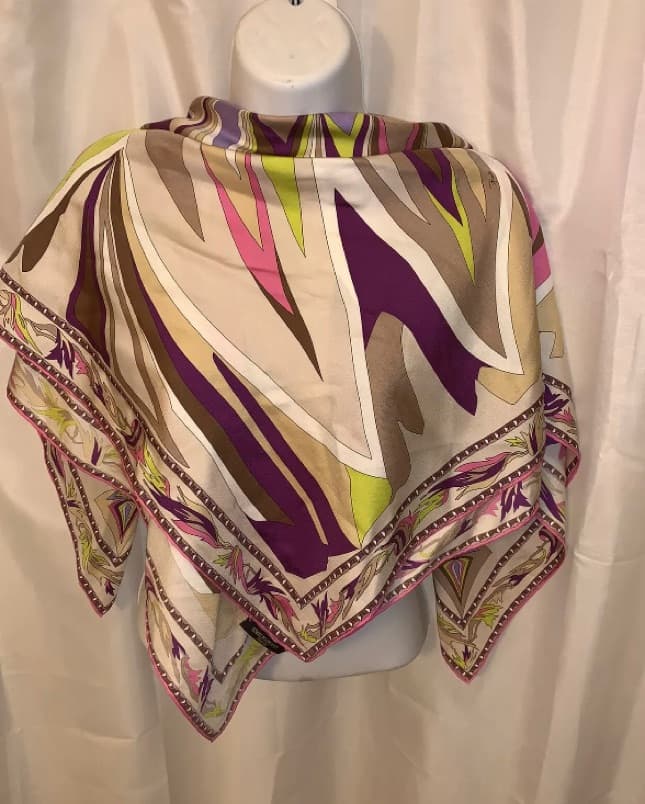 EMILIO PUCCI mid century SILK SCARF - Image 6