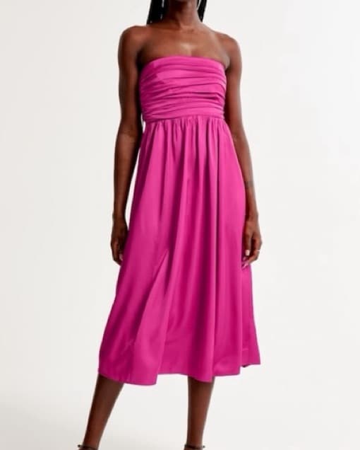 Pink Midi Dress - Image 1