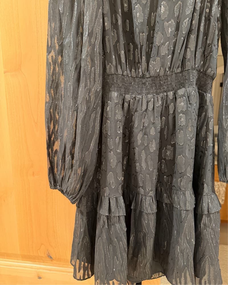 Lily Pulitzer Puff Sleeve Black dress - Image 3