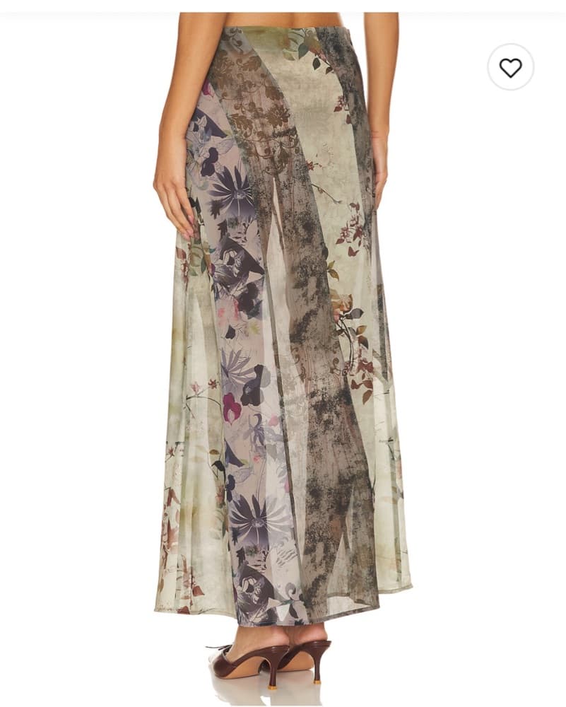 Jaded London Panelled Print Maxi Skirt  - Image 3
