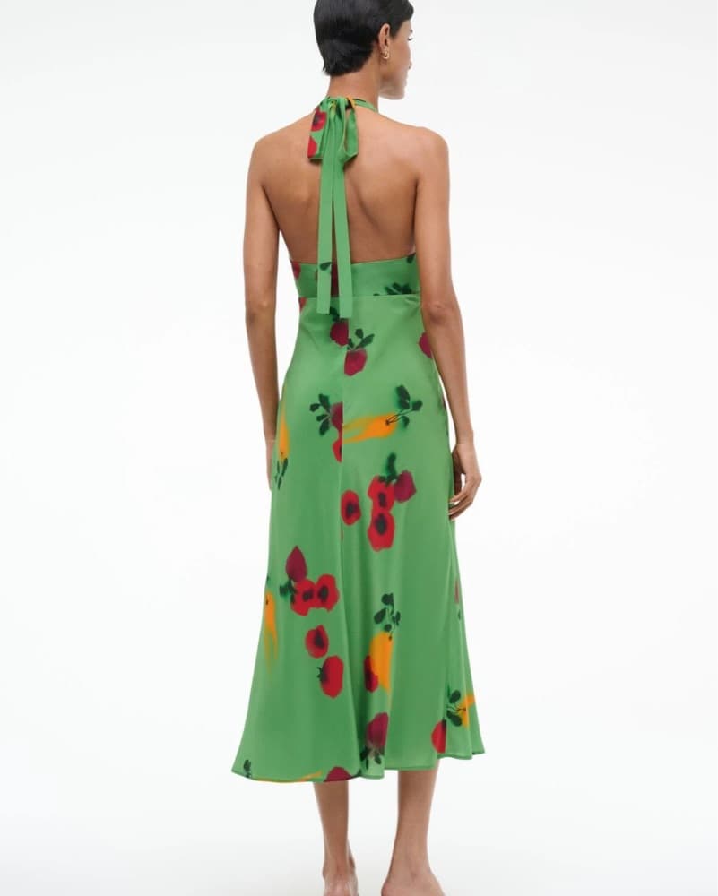 Staud Lucca Dress in Farmers Market Leaf - Image 2