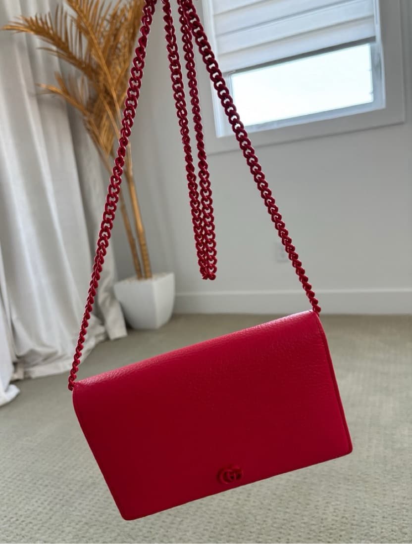 Gucci Marmont Chain Wallet - Image 2