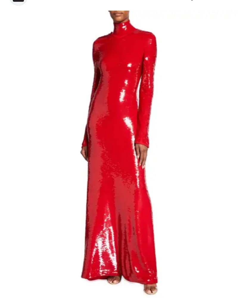 Bottega Veneta Scarlet Sequin Turtleneck - Image 5
