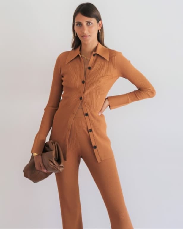 A.L.C. Ribbed Cardigan Set - Image 1