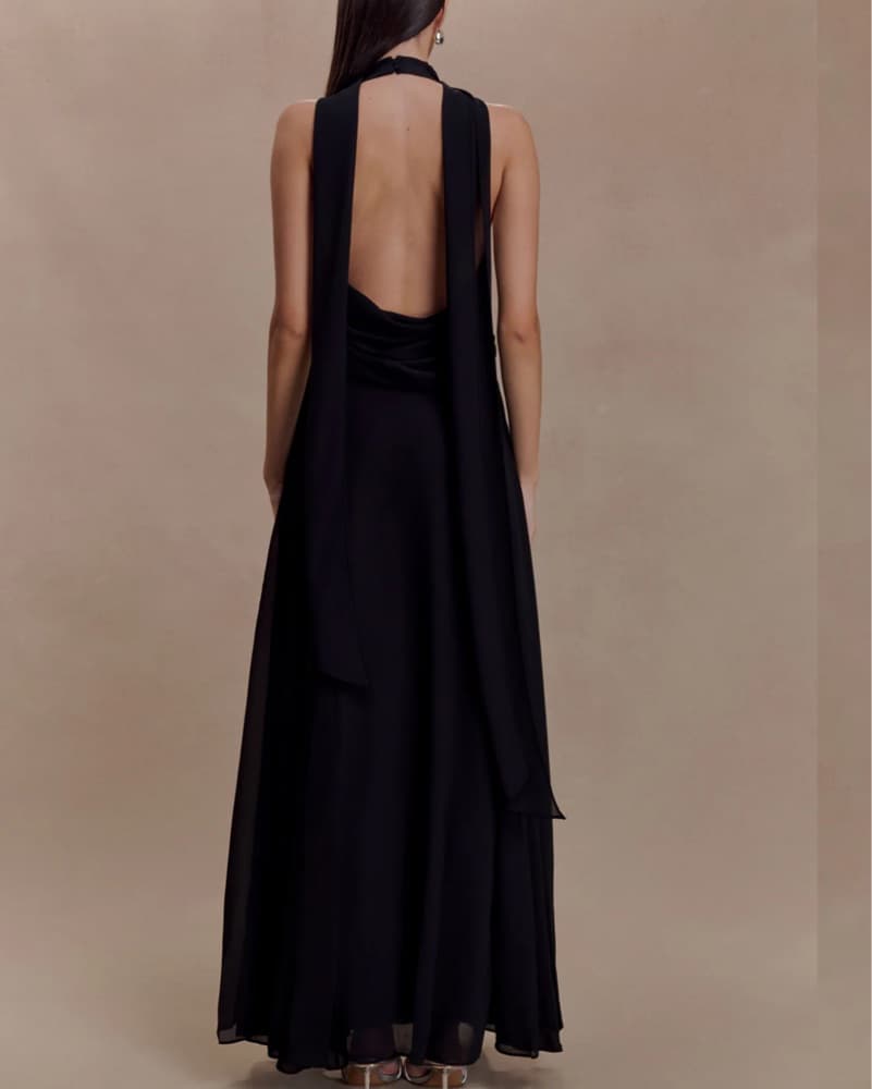Black Embellished Dress - Image 3