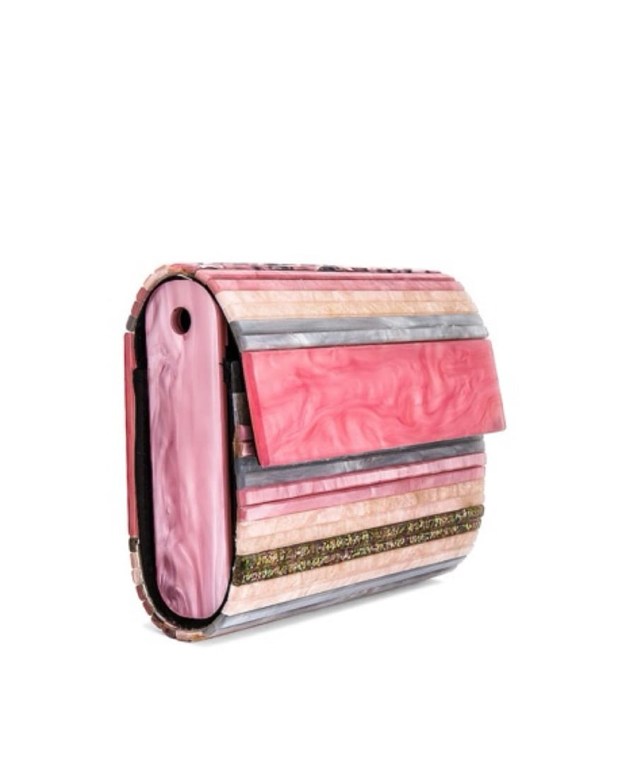 Olga Berg Rainbow Box Clutch  - Image 3