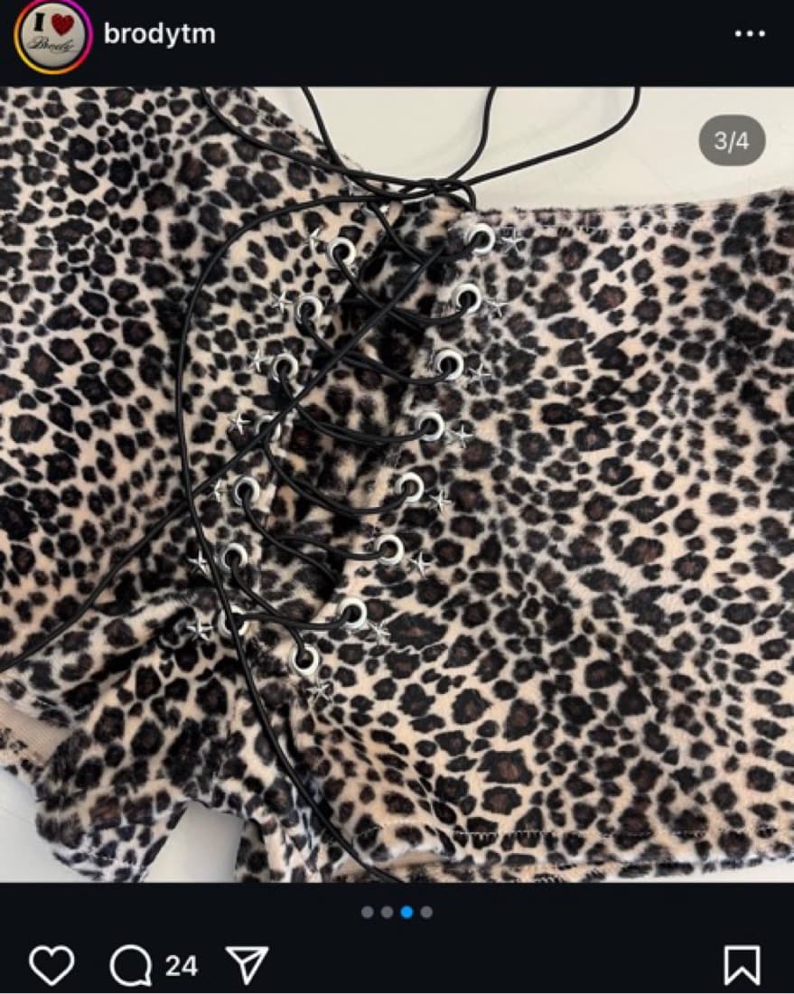 Brody 1of1 Custom Made Leopard Shorts - Image 3