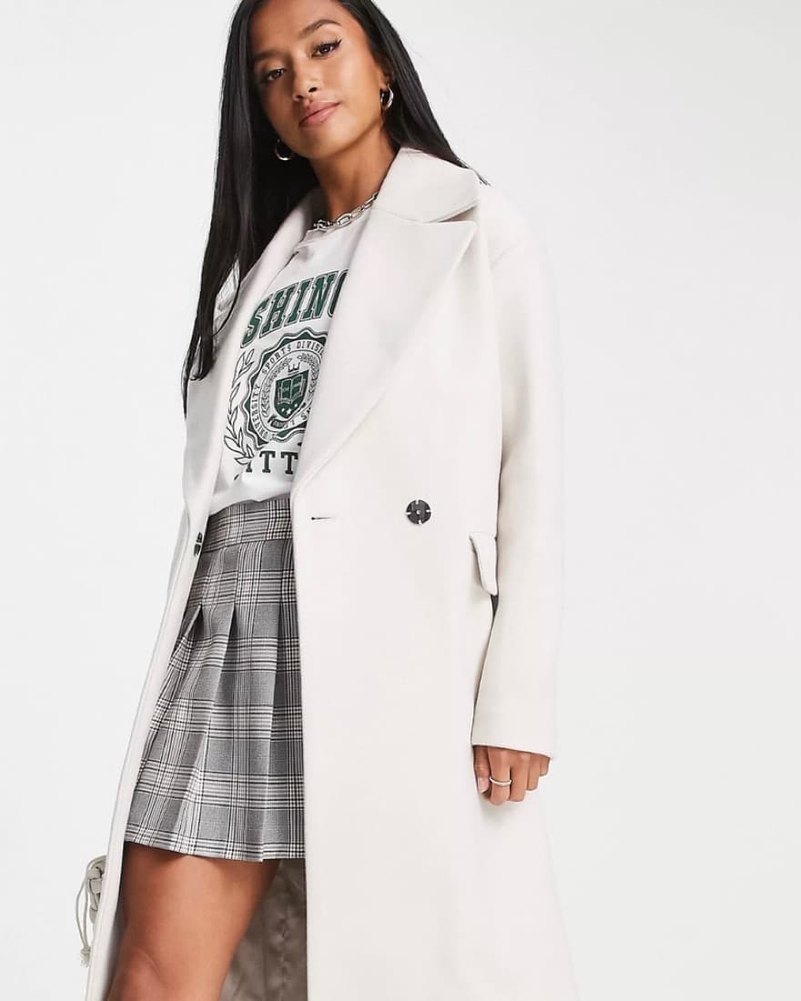 Ever New Petite Coat In Cream - Image 2