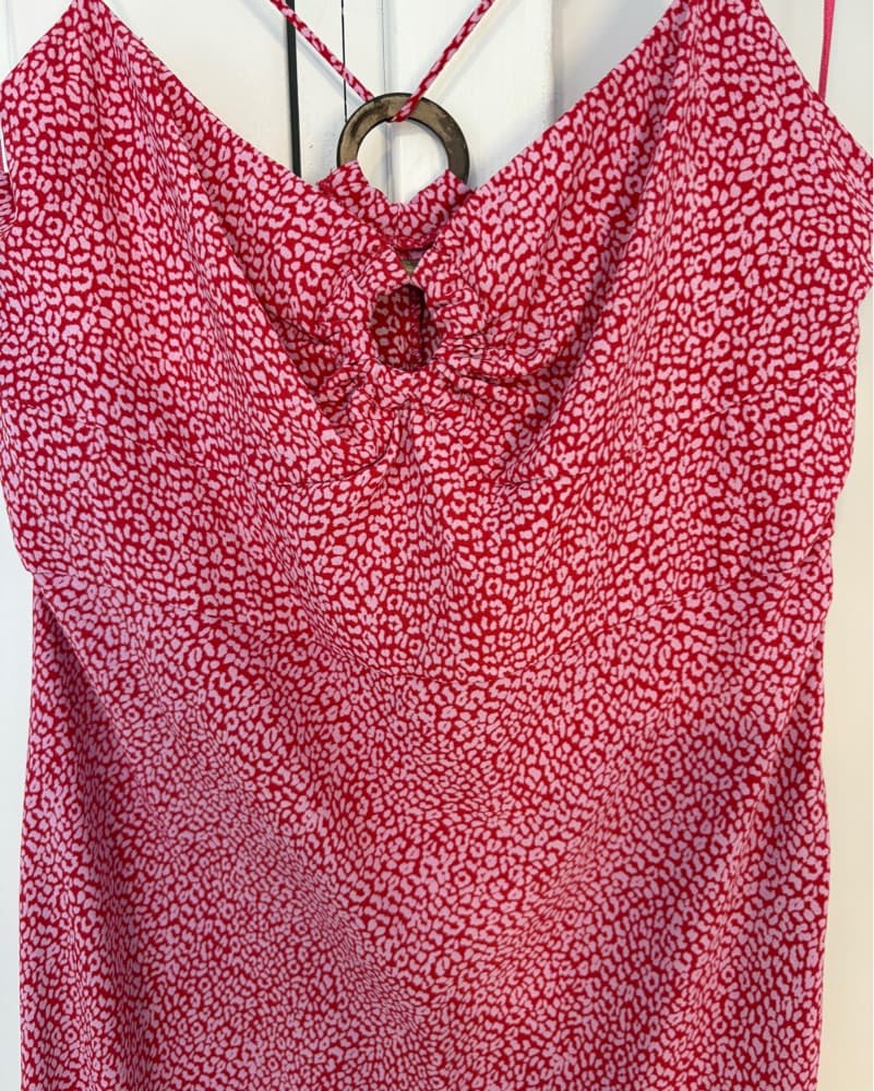 Pink Printed Dress - Image 4