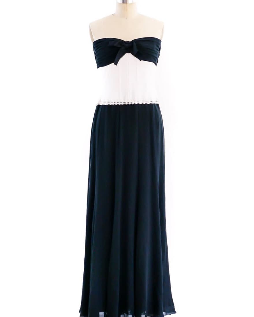 Vintage Chanel 1995 Corset Gown - Image 2