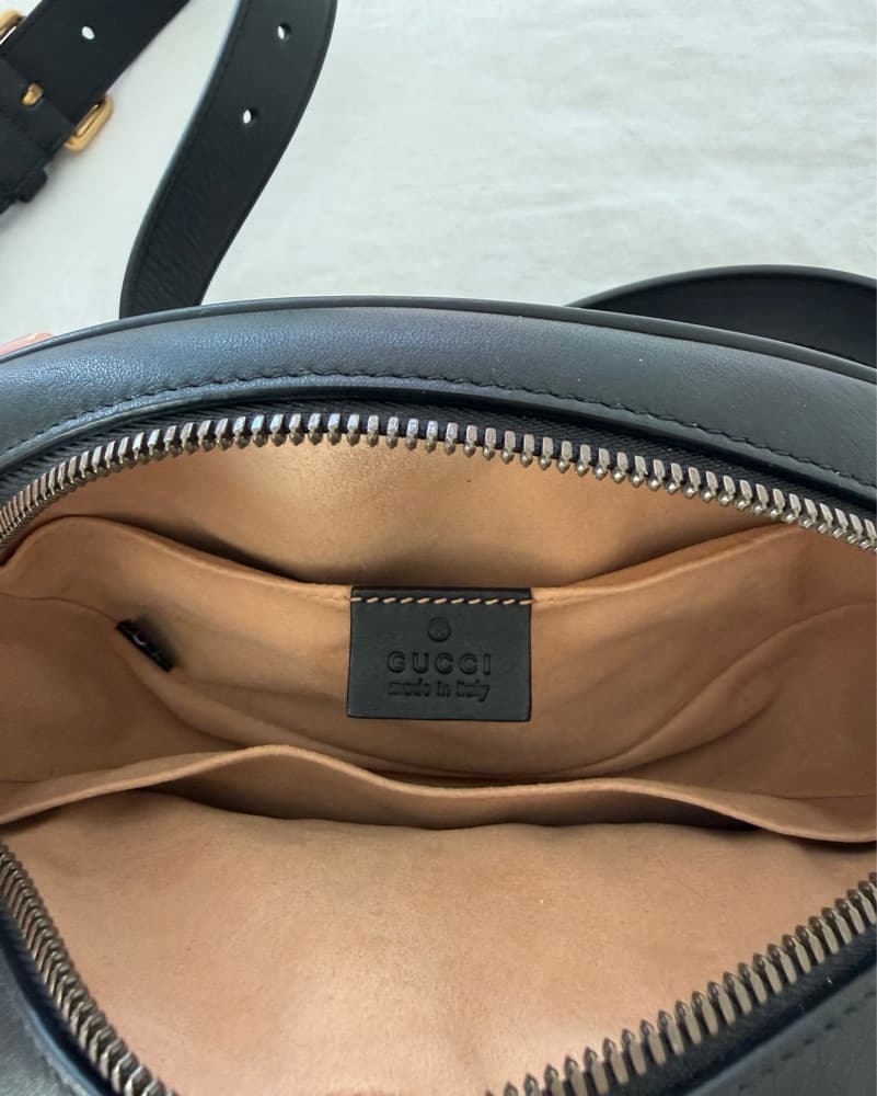 Gucci Metelasse Marmont Belt Bag Black - Image 2