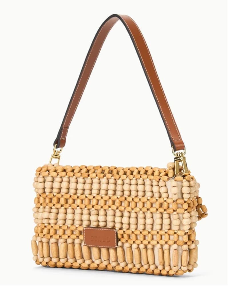 STAUD Timmy Bag - Natural Wood Beads - Image 3