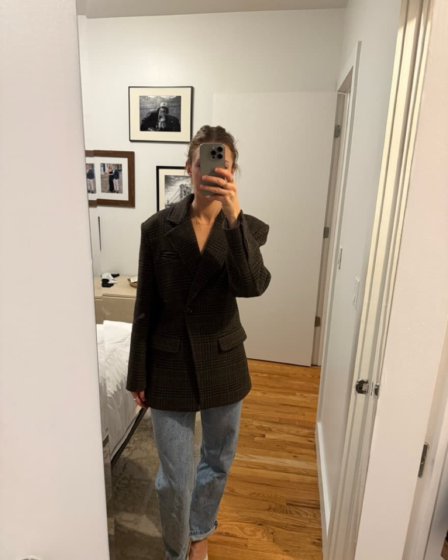 &other Stories Checkered Blazer  - Image 5