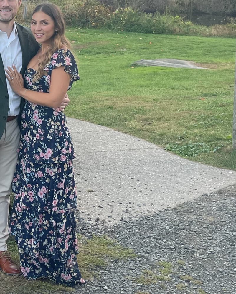 Floral Maxi Dress with Cap Sleeve - Image 3