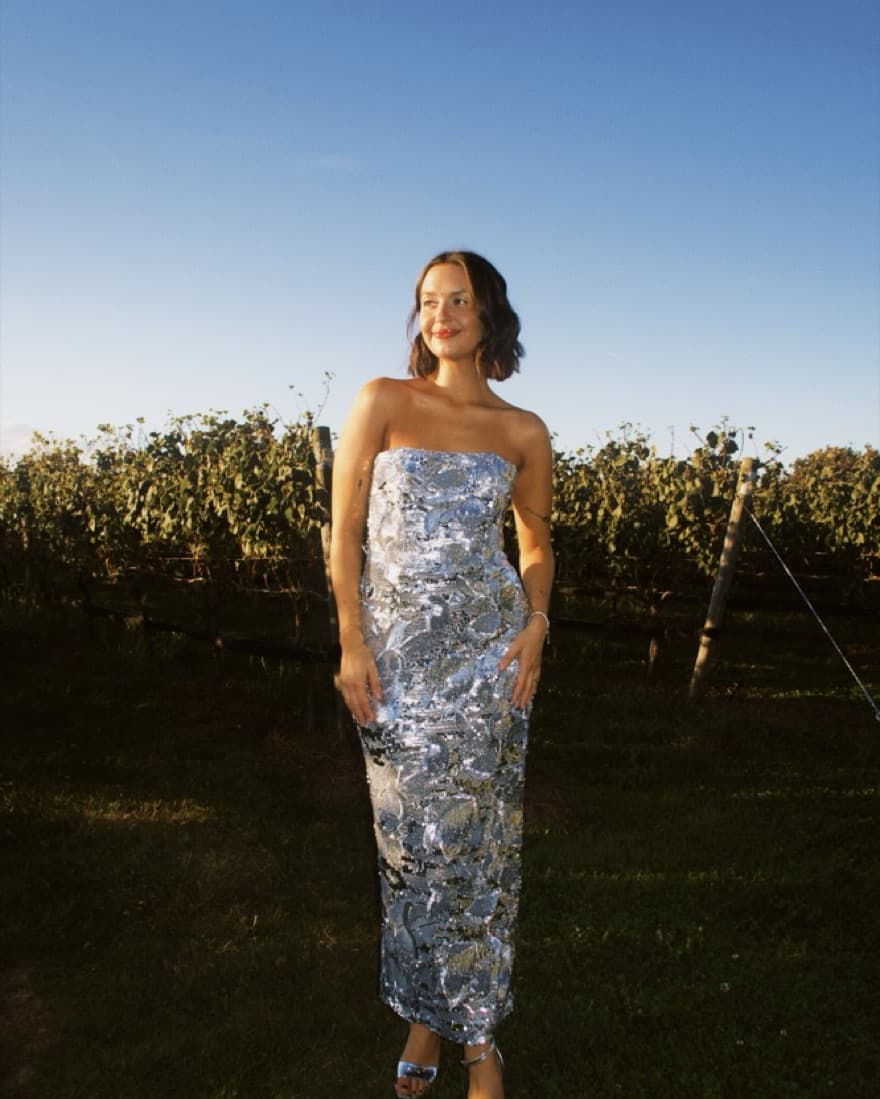 Silver Helsi Dress (medium) - Image 1