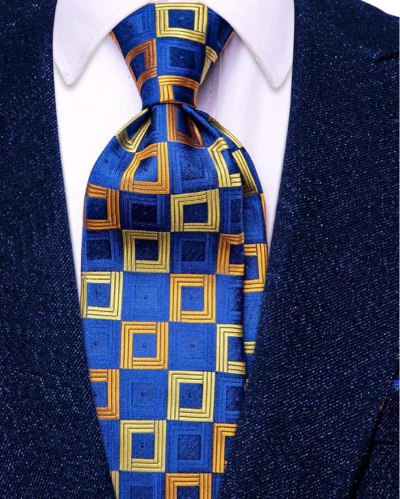 Blue and gold Tie - Image 1