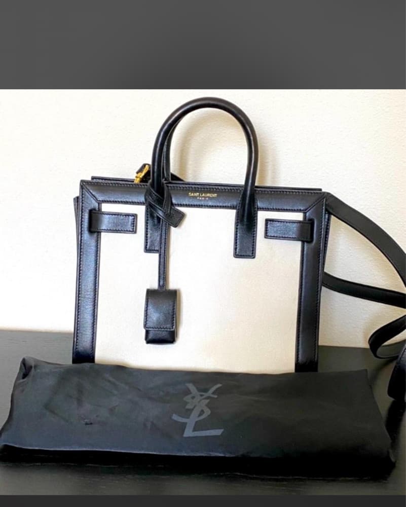 White Saint Laurent Sac De Jour Nano - Image 4