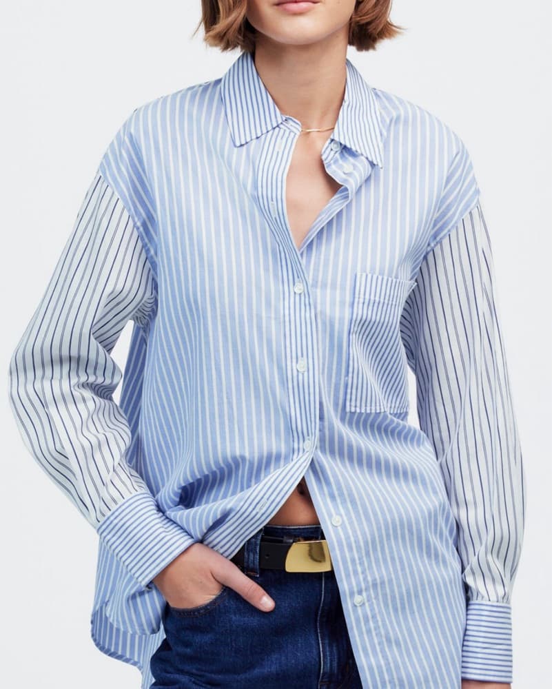 Madewell Mixed Striped Button Down - Image 1