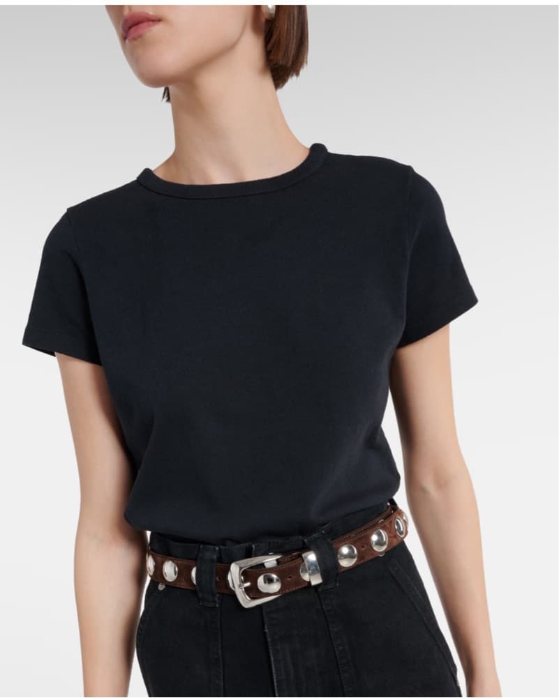 Khaite Benny Belt Chocolate Suede - Image 3