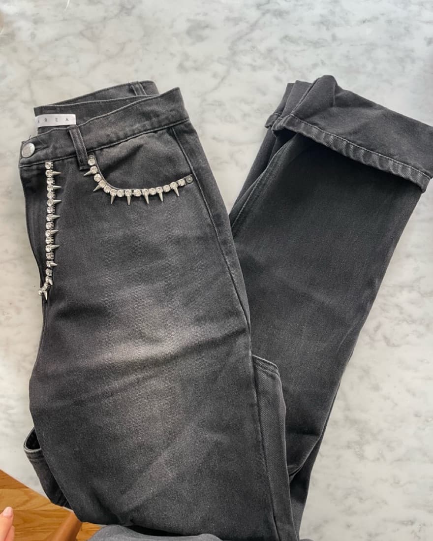 AREA Cutout Back Jeans! - Image 1