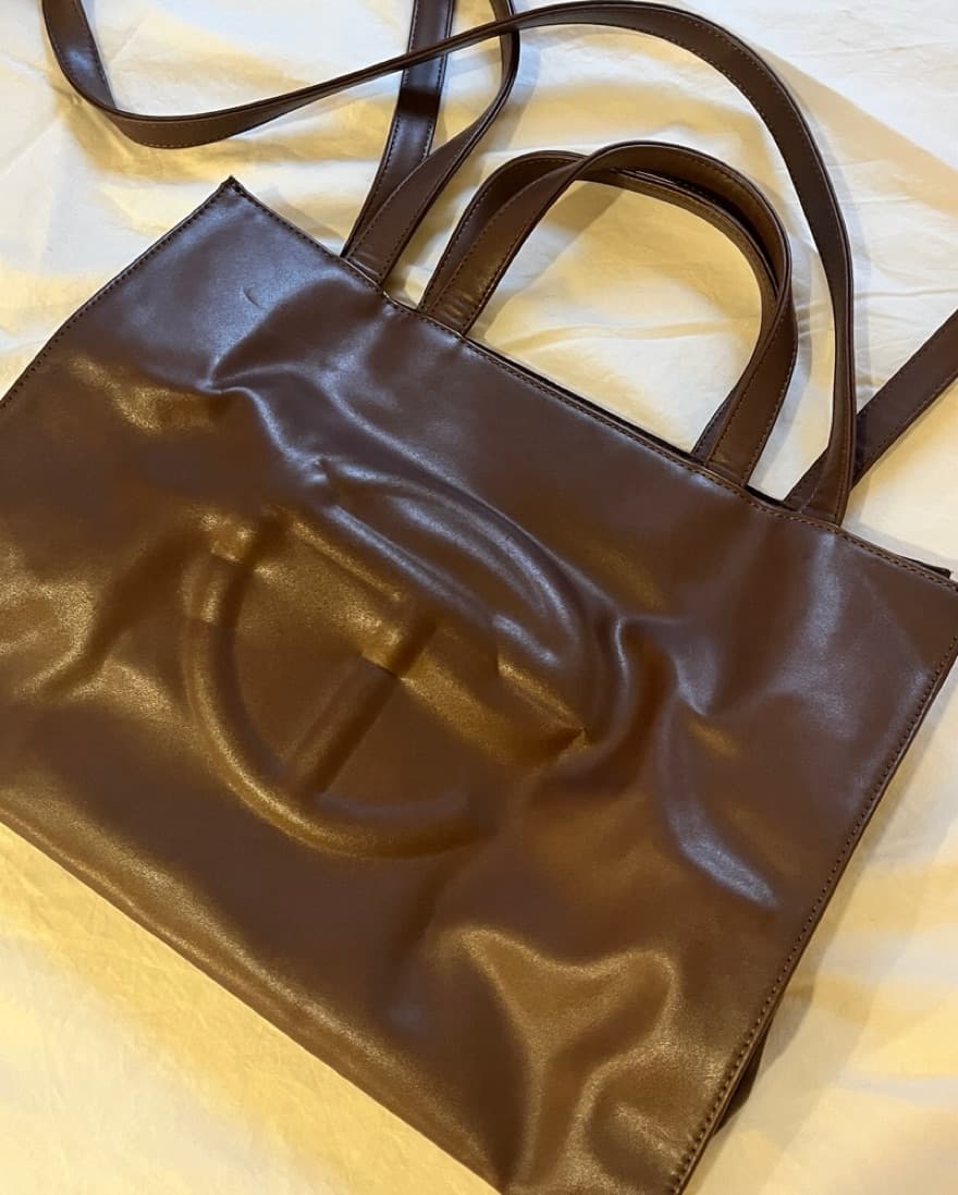 Brown medium telfar - Image 1