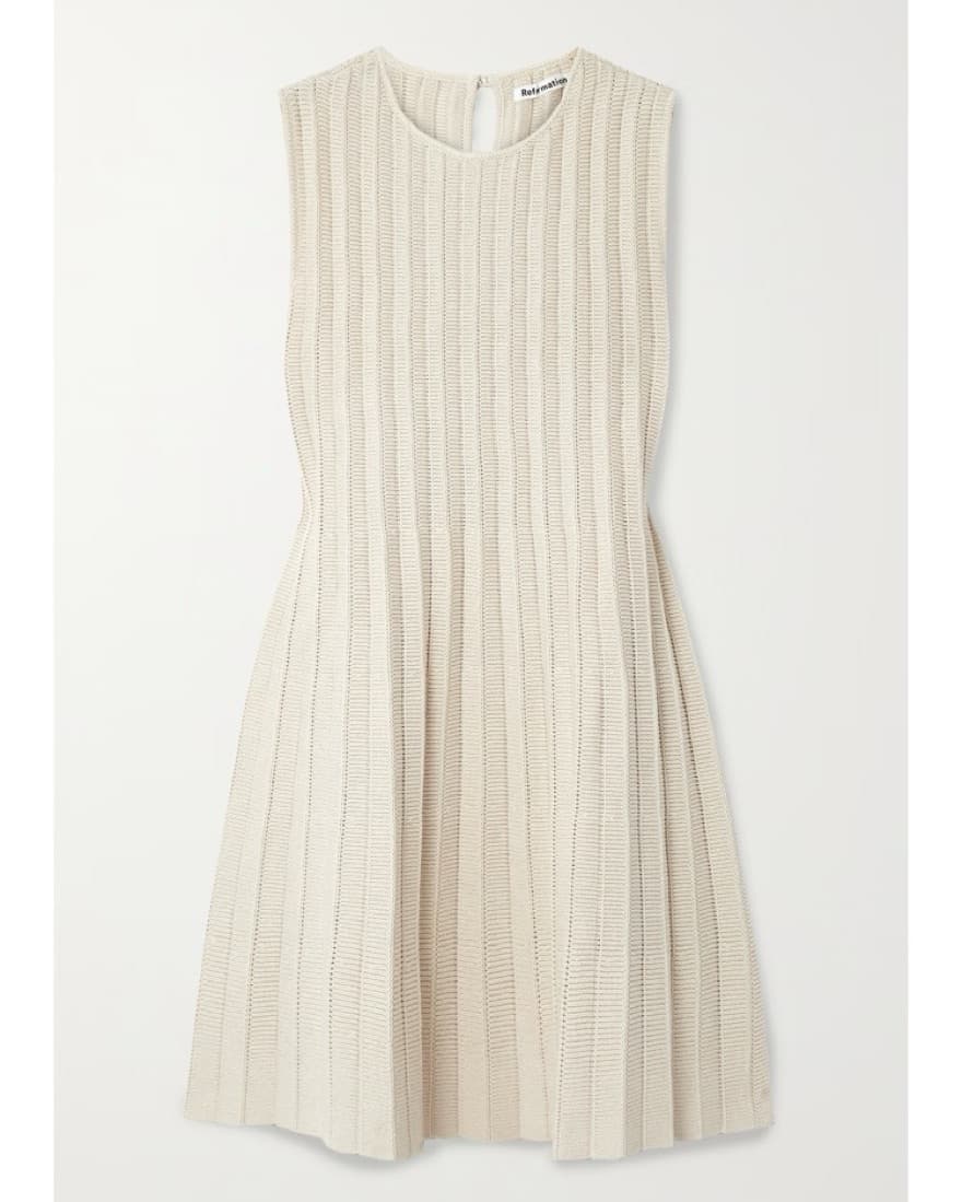 Reformation Ezra Pleated Sweater mini  - Image 2