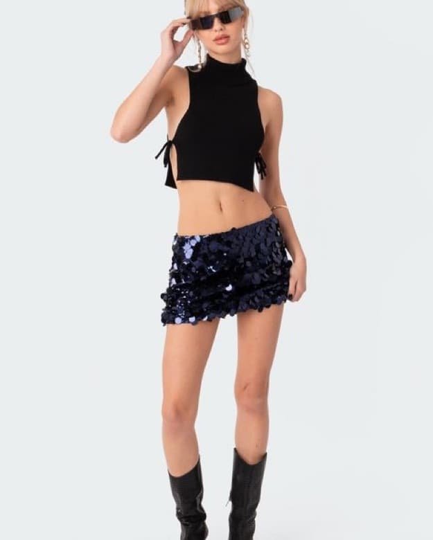 Mini Sequin Skirt - Image 2