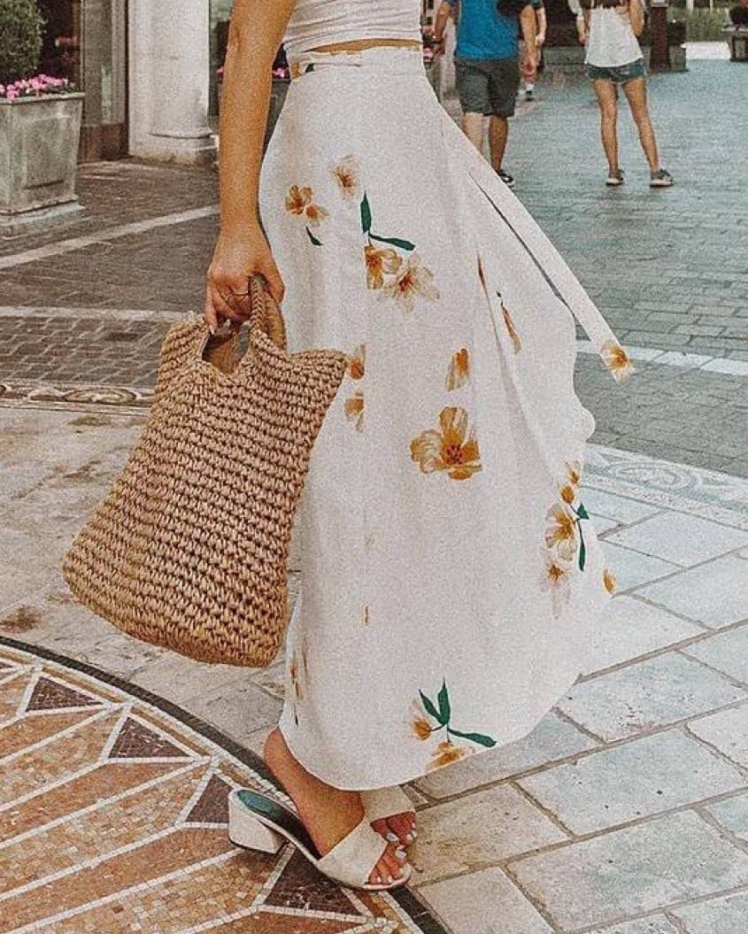 Wilfred Floral Wrap Skirt - Image 1