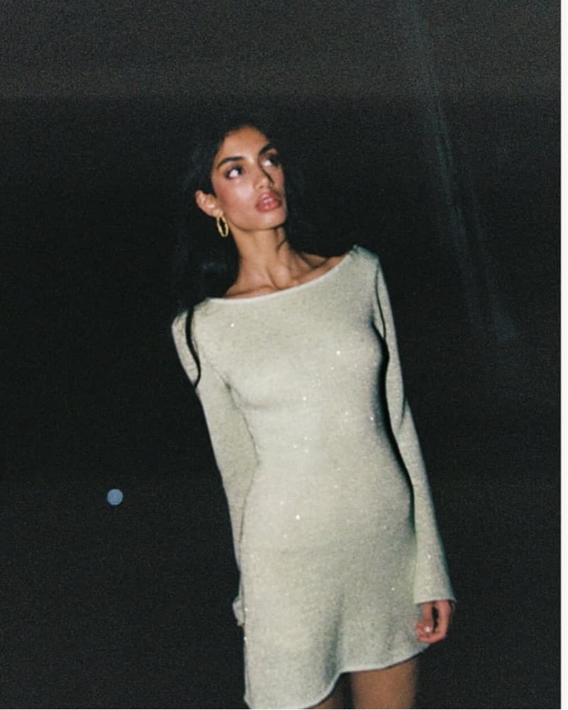 ASTA RESORT Long Sleeve Sequin Mini  - Image 1