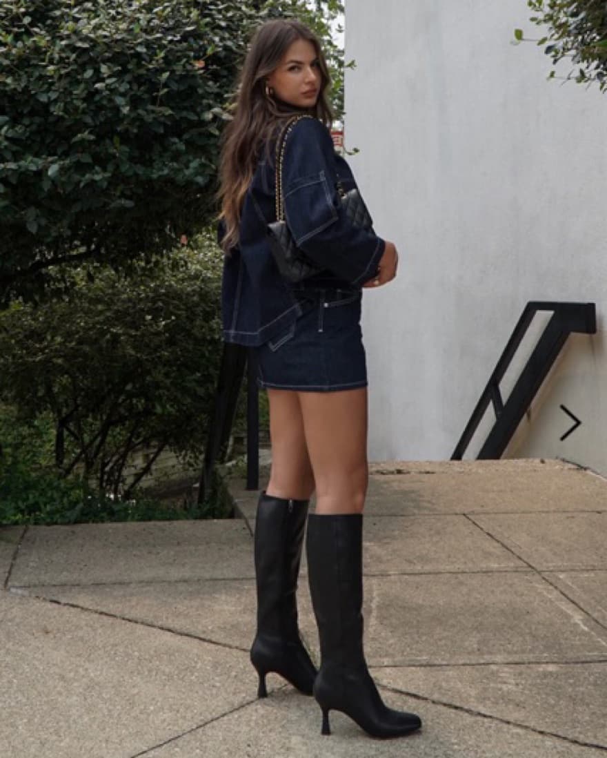 Black Knee High Boots  - Image 1
