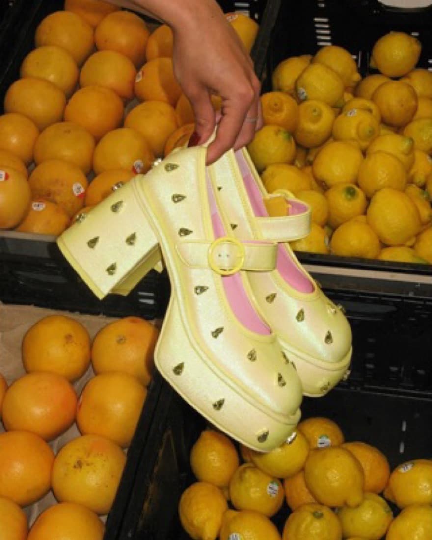 Dolls kill Lemon Mary Janes - Image 1