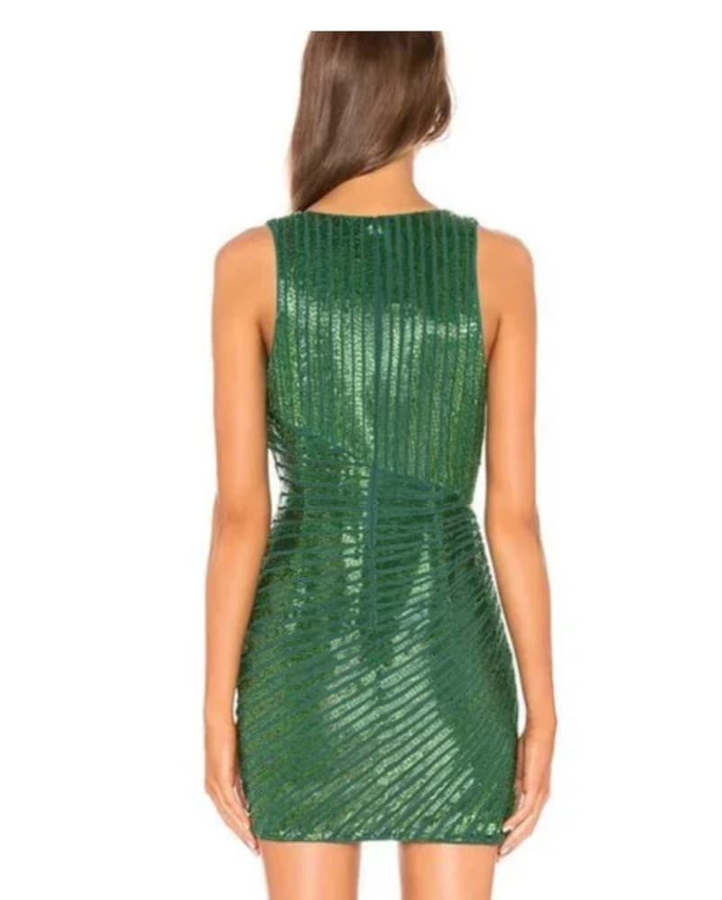 Erika Dress in Emerald X BY NBD - Image 3