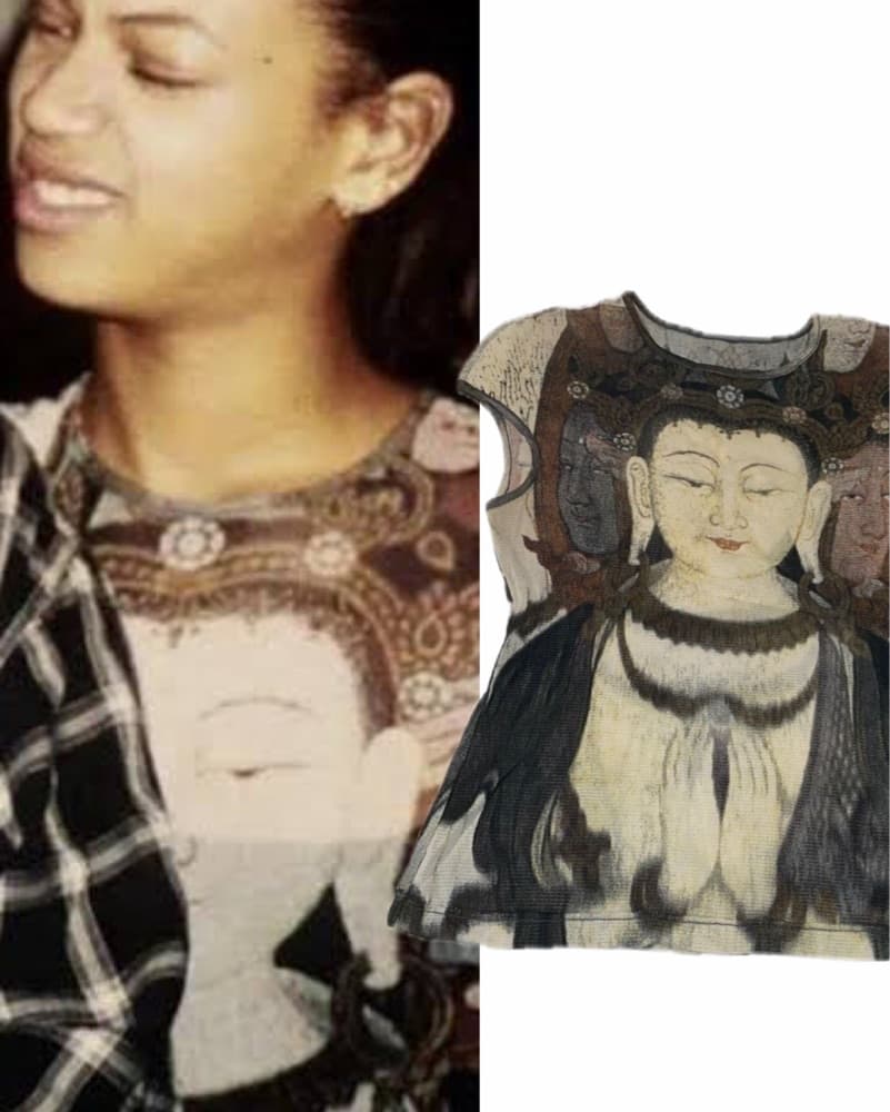 Vivienne Tam Mesh Buddha Sheer Top - Image 1