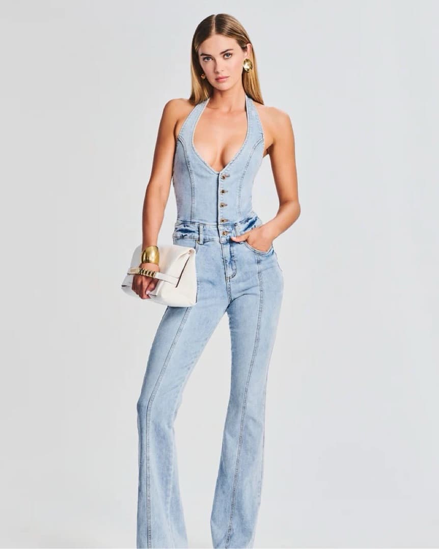 Retrofete Cynthia Denim Jumpsuit - Image 2