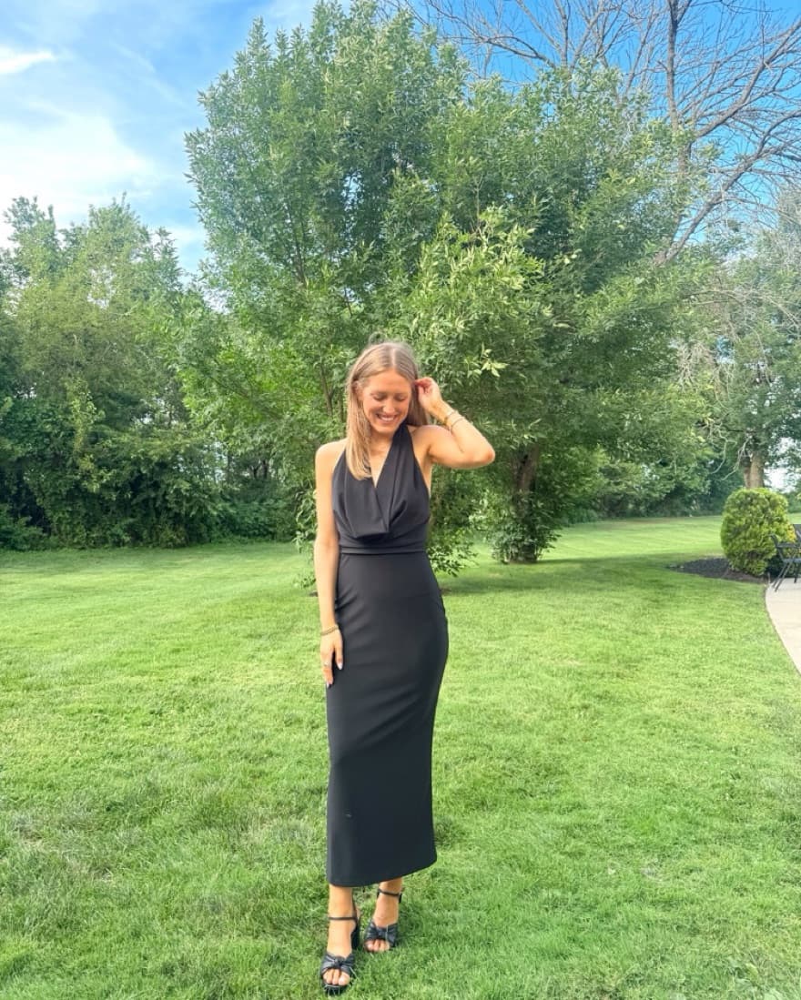 Aritiza - Memory Blk Halter Maxi Dress  - Image 1