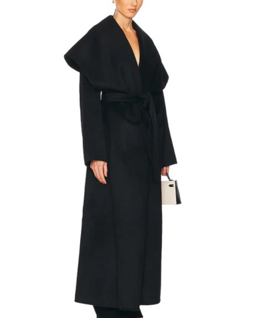 Helsa The Throw Coat in Black - Image 3