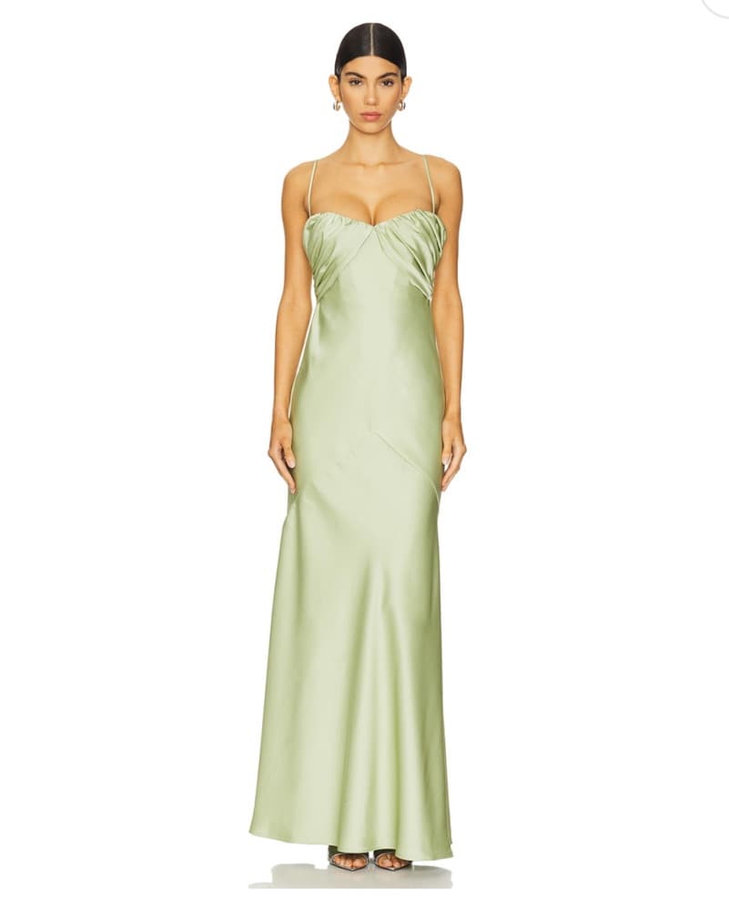 Light Green Bridesmaid Dress  - Image 2