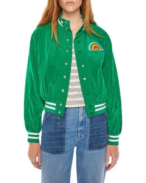 Green Mother Bomber Jacket - Image 1