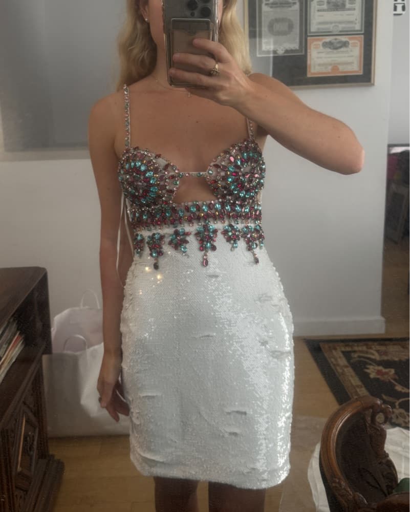 PatBo Embellished Mini Dress - Image 3