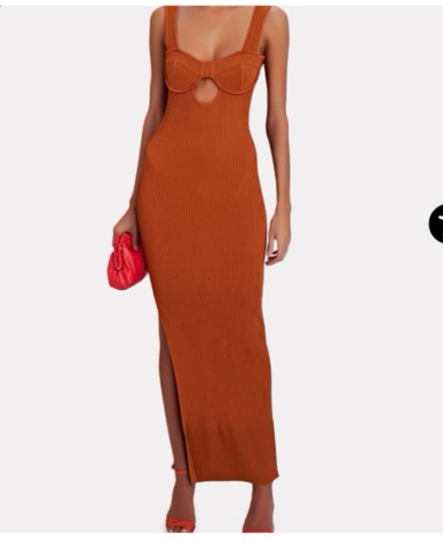Aknvas Dress- Cut Out, RibKnit Maxi  - Image 1