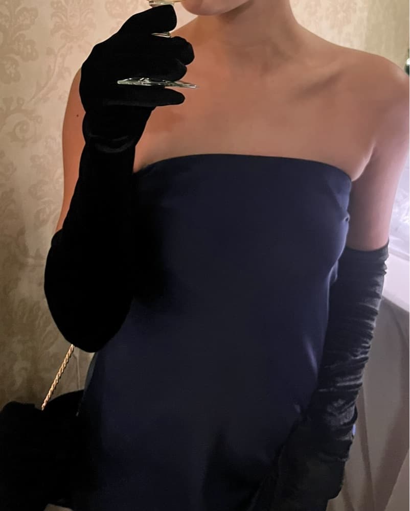 WeWoreWhat Strapless Satin Gown - Image 2