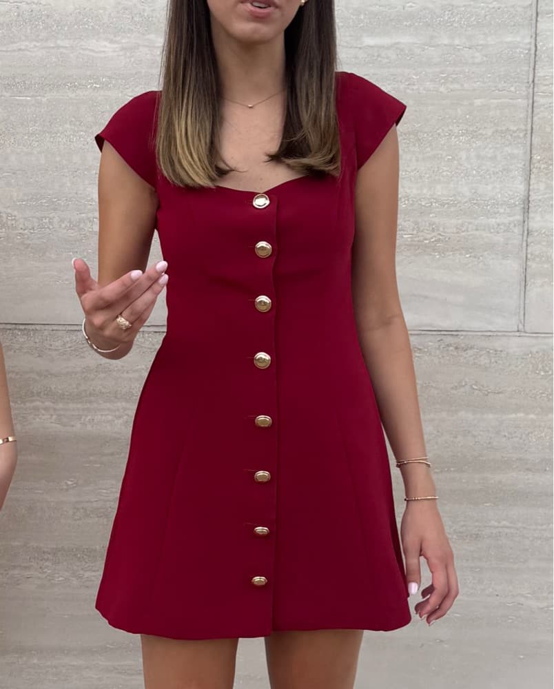 Amanda Uprichard Maroon Mini Dress - Image 1