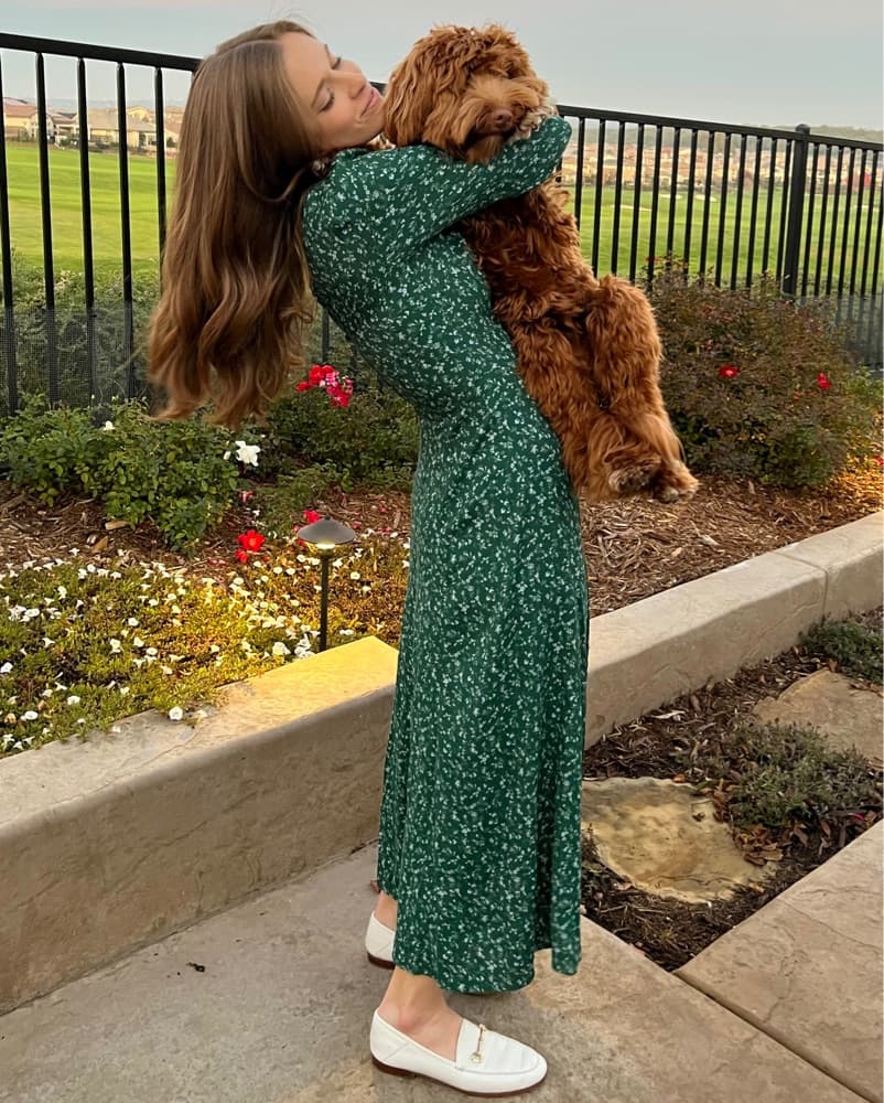 Reformation Green Floral Dress - Image 4