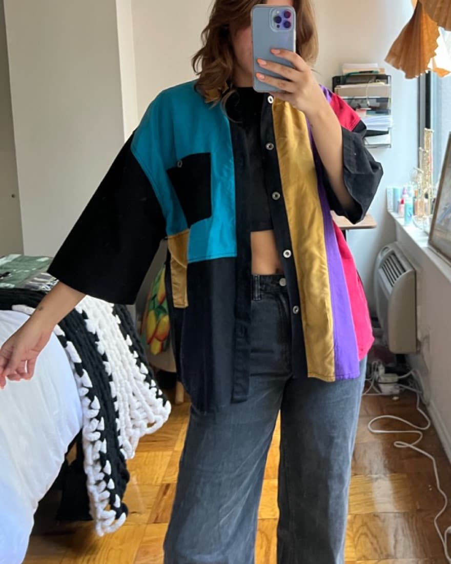 Oversized Vintage 80s Buttondown - Image 1