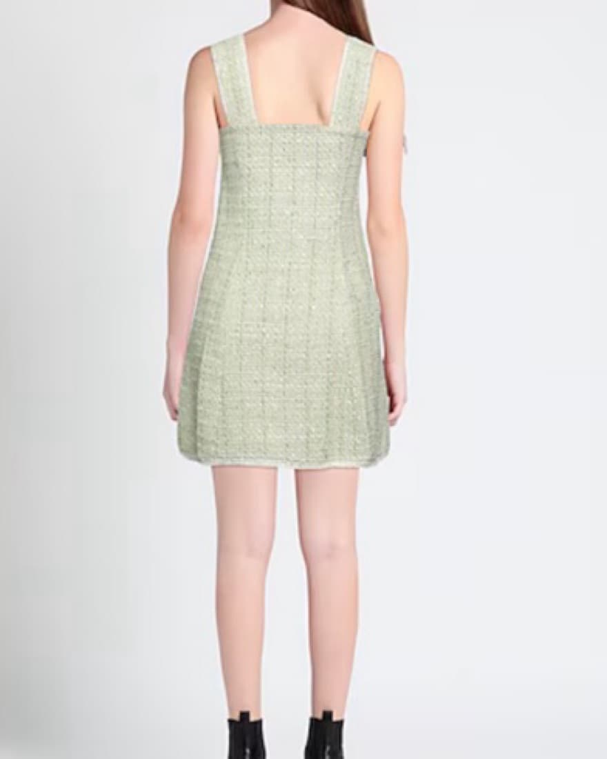 Tweed Mini Dress - Image 4