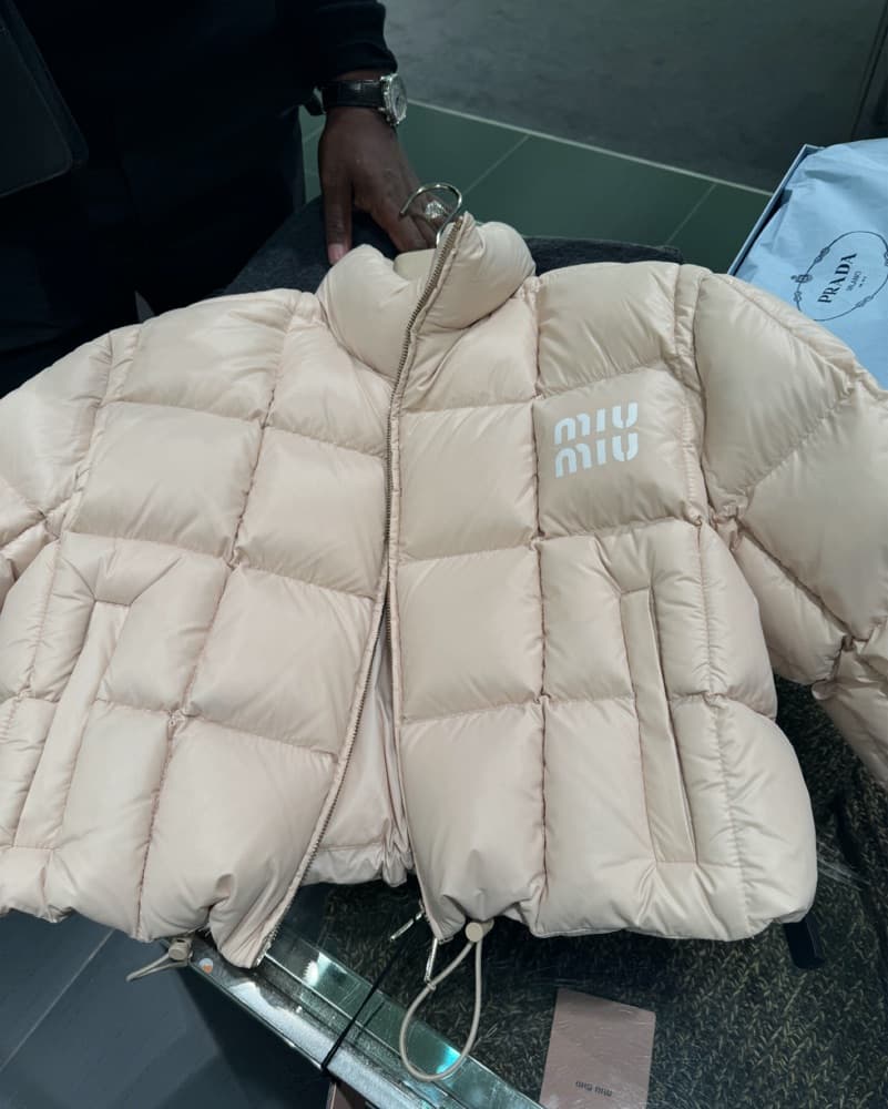 Miu Miu Cropped Puffer - Image 4