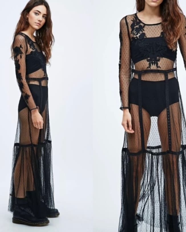 Sheer Lace Maxi  (Halloween Costume) - Image 2