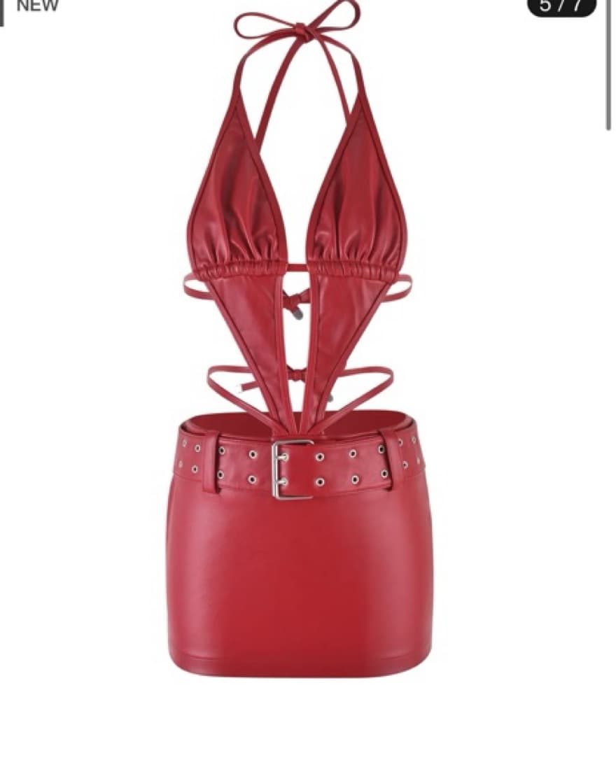 I Am Gia Luira Pu Mini Dress  - Image 3
